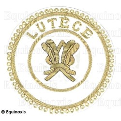 Badge / Macaron GLNF – Grande tenue provinciale – Grand Secrétaire – Lutèce – Brodé main